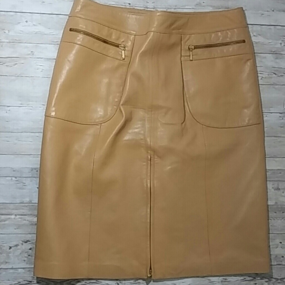 100 % Lamb Leather skirt